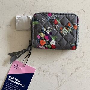 NWT Vera Bradley petite zip around wallet Hope Blooms